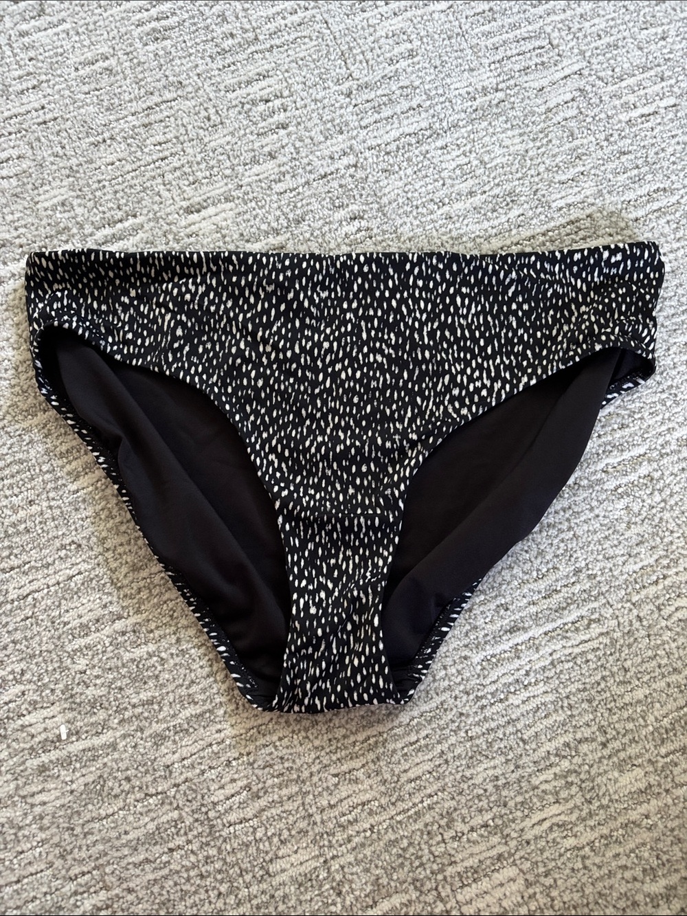 Athleta Black and White Speckle Bikini Bottoms - Women Swim